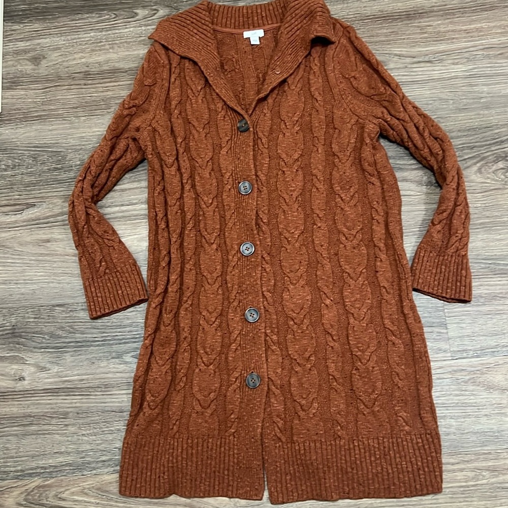 J Jill cardigan sweater/ Large /brown